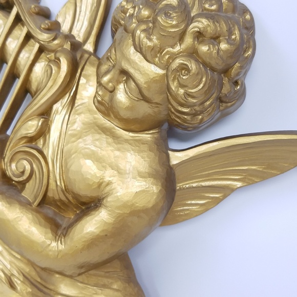 Vintage Syroco Cherubs wall decor mid century - Picture 6 of 7